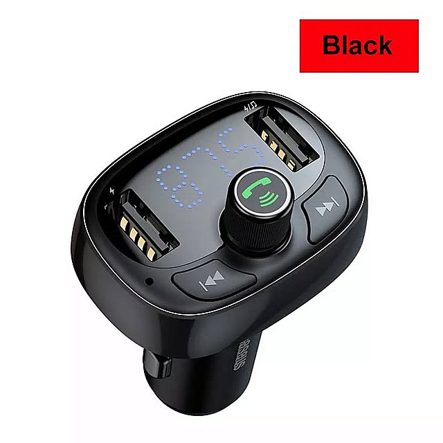 Baseus トランスミッター Bluetooth ハンズフリー カーキット オーディオ MP3プレーヤーデュアル USB 車 の 充電器 変調器