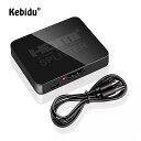 Kebidu hdcp 4 3k フル hd 1080p ビデオ HDMI 対応 スプリッタ スイッチャー 1で2 アウト アンプ デュアル ディスプレイ hdtv dvd PS3 xbox(2)