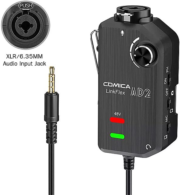 Comica AD2 xlr/ }CN  vAv xlr/M^[C^tF[X A_v^ iphone Av mac/ pc A AhCh  J