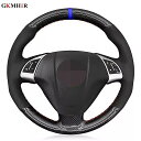 カーボン fib スエード ステアリング ホイール フィアット grande punto bravo フィアット リネア2007-2019 qubo dobloで オペル コンボ vauxhall コンボ 2012-2017(2)