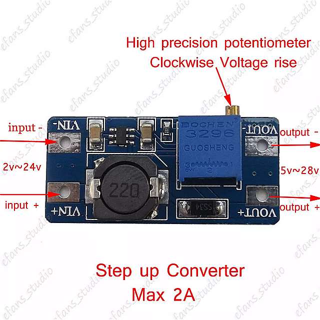 2A DC - DC u[Xg  \ Xebv Abv {g M[^ Ro[^ DC 2v - 24v DC 5v 12v 24v