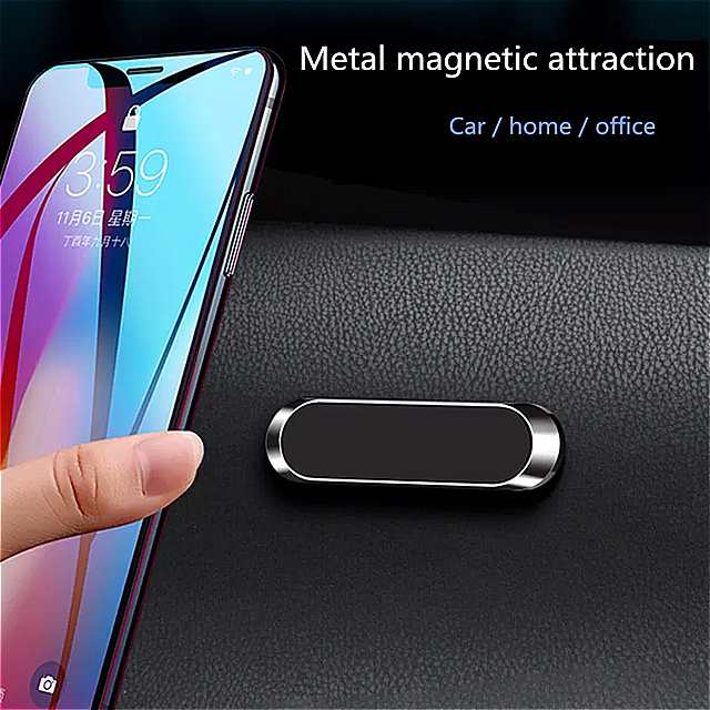 ミニ帯状磁気 自動 車 電話 ホルダー Iphone サムスン Xiaomi 壁金属 マグネット GPS 車 マウント ダッシュボード