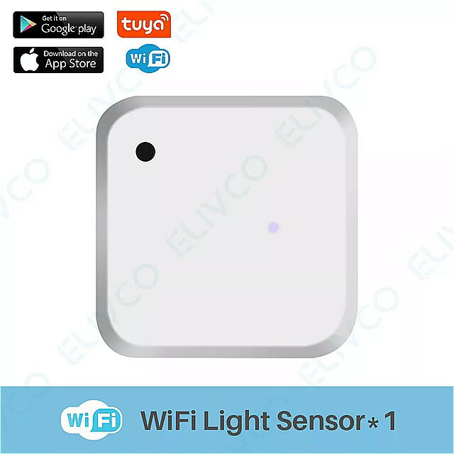 Tuya wifiスマート光センサ (0-30000) ルクス屋外防水バッテリ駆動スマートホーオートメーションセンスリンケージ制御