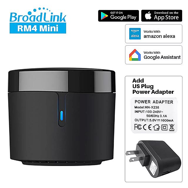 Broadlink RM4ミニHTS2 bestcon RM4Cミニ4グラムwifiユニバーサル リモコン スマートホームオートメーションalexaで動作googleホーム