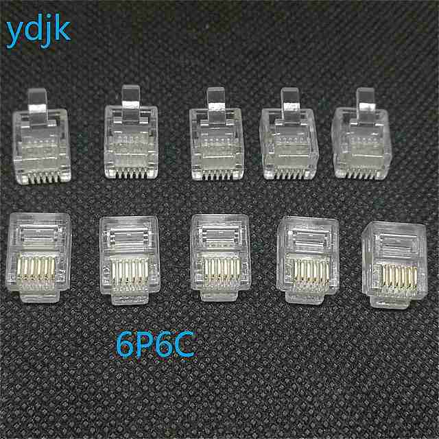 50 s[X / bg RJ11 RJ12 6Pin 6P6C GWjA O cnc db NX^ wbh RlN^  bL