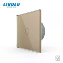 livolo eu 標準 ドアのベル スイッチ クリスタル ガラス スイッチ パネル 220 ? 250v タッチ スクリーン ドア スイッチ C701B-1/2/3/5 なしロゴ