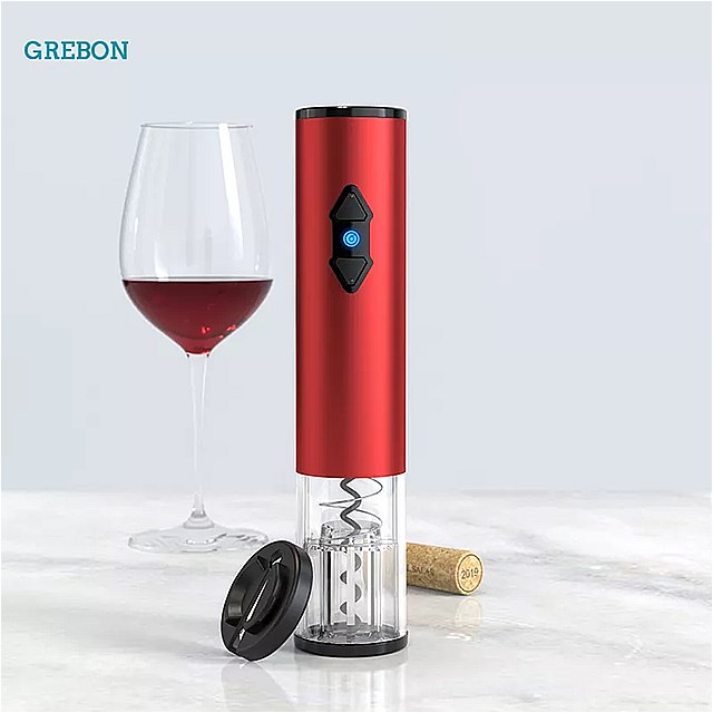 電気 ワイン ボトル オープナー 自動 コークスクリューが赤 ワイン 真空 ストッパー ステンレス鋼箔カッター キッチン ツール プルコルク