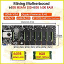 BTC-D37 8 gpu bitcoin暗号ethereum鉱業 マザーボード 1037U 64ギガバイトmsata ssdと8ギガバイトDDR3 1600mhz ram(2)
