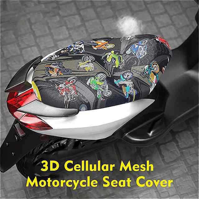 オートバイ の シート クッション カバー 3dメッシュ 保護 電動 自転 車 用 ユニバーサル 断熱 材 サイズs/m/l/xl