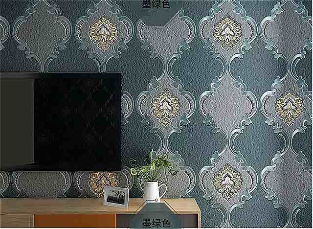 古典的な ファッション ヨーロッパの リビングルーム の 不織布 テレビ の背景の 壁紙 通気性 3d 壁紙