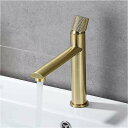 BAKALA マット ブラック & ゴールドローズ 蛇口 100%浴室 の 洗面台 の 蛇口 ローレットデザイン デッキ は水 ミキサー タップ 起毛ゴールド