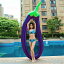 巨大なインフレータブルピザフローティング ベッド スイカ パイナップル サボテン ナス 水泳 リング 水泳 パーティー ツール