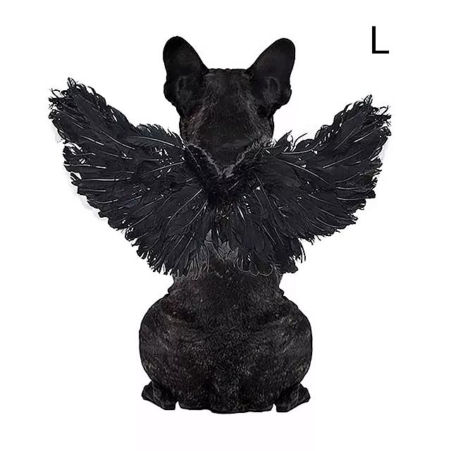 ペットハロウィンの 羽 の 羽 悪魔と天使衣装コスプレ犬 猫 衣装 クリスマス おかしいコスプレドレスアップ服