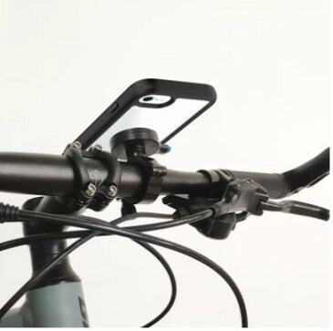 PlusAcc アルミニウム 合金 オートバイ ハンドルバー クレードル 自転車 スマホマウント iPhone 耐衝撃ケース