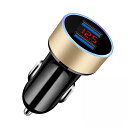Fonken USB 車 充電器 2ポート LED 3.1A ユニバーサル コード 急速 充電 iPhone サムスン 自動車 ミラーデュアル 充電 アダプタ