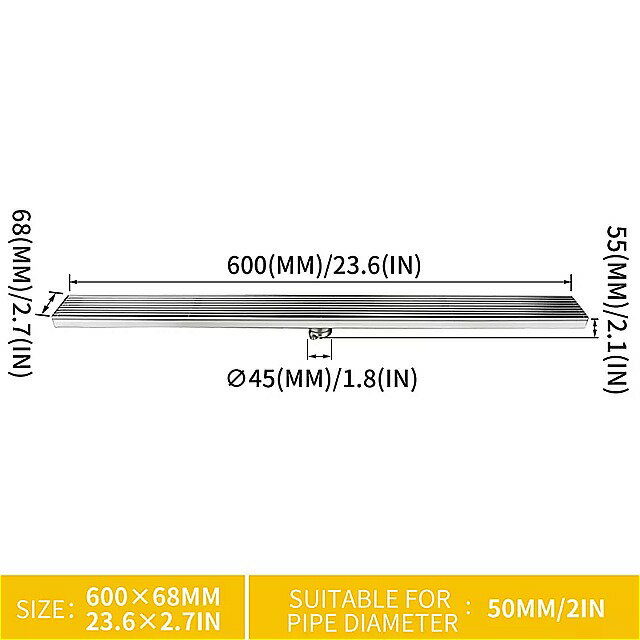楽天輸入雑貨お取り寄せ Jsame24 インチ シャワー 排水 わずかな海火格子 304 ステンレス 鋼 浴室 床 排水 シャワー 床 排水 髪ストレーナー