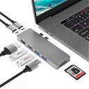 ダブルタイプc高速ハブusb hdmi対応pd 充電 tf/sdリーダーUSB3.0ドッキングステーションmacbook proの/空気