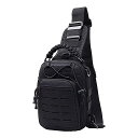 アウトドア スポーツ 用 ショルダー バッグ ,6l,複数のポケット, ハイキング , 登山 , キャンプ 用,チェスト バッグ(4)