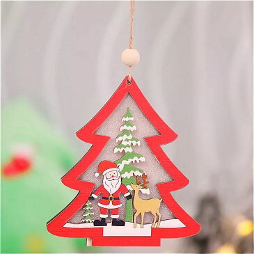 天然木製led ペンダントライト クリスマスツリー の 装飾 工芸家の寝室 かわいい 装飾 クリスマス 子供 のおもちゃ