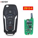 Keydiy 3 + 1/4 ボタン ユニバーサル kd スマート キー ZB12-4 車 の キー リモート 交換KD-X2 以上 フィット 2000 モデル