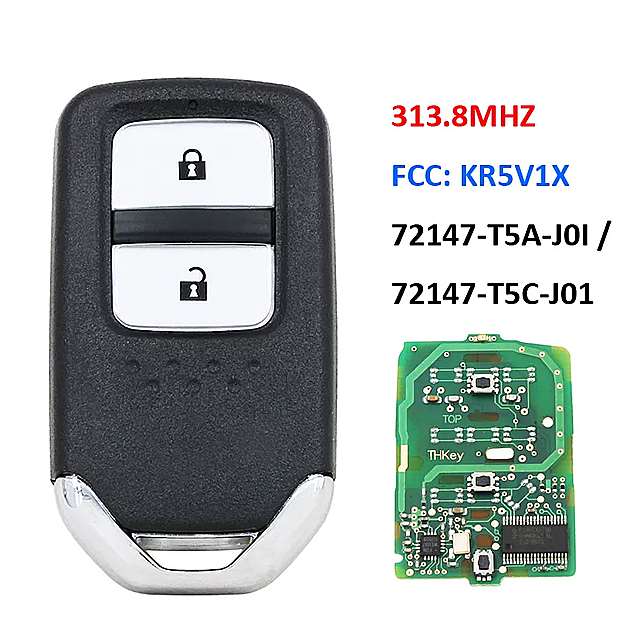 2ボタン リモート キー KR5V1X KR5V2X 72147-T5A-J01 / 72147-T5C-J01/72147-T5A-G01 ホンダ CR-V HR-V フィット ジャズ シャトル vezel