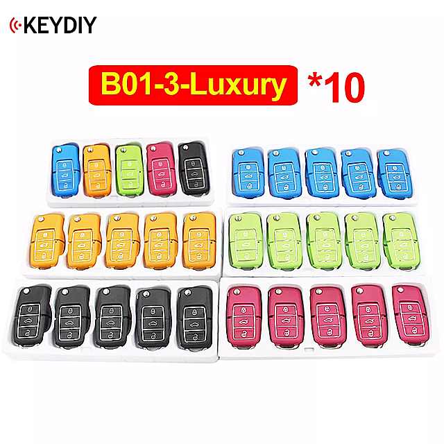 10 ピース / ロット 3 ボタン リモコン キー KD900 KD900 URG200 KD-X2 ミニ KD B01-3 高級 B01-3 黒青黄ピンク緑