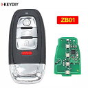Keydiy 3 + 1/4 ボタン ユニバーサル スマート キー ZB01 車 の キー リモート 交換 KD-X2 フィット 以上 2000 モデル