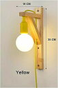 ケーブル付き ウォールランプ シンプルな木製 クリエイティブ ハンギング 無垢材 階段 通路 ライト リビングルーム 壁取り付け用 燭台ランプ