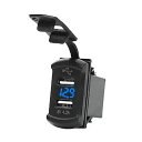 ユニバーサル 車 の 充電器 12v 24v 4.2A表示電圧 防水 デュアル usb ポート自動 アダプタ 電話 充電器 iphone huawei社xiaomi(2)