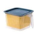 食品保存 ボックス 密閉 蓋付き無味pp プラスチック 製 キッチン 用 ポータブル ドレーナー ハンド ル 付き(3)
