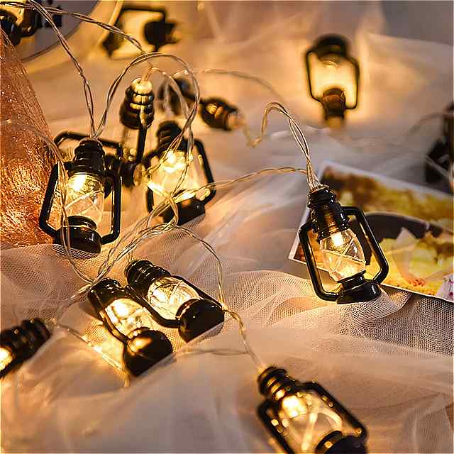 LEDレトロ灯油 ランプ 3mハロウィーン クリスマス パーティ 用の 装飾 ライト コード高輝度