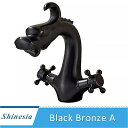 Shinesia 高級 洗面台 の 蛇口 ドラゴン バスルーム シンク 船特別な動物の形のために彫刻温水と冷水 ミキサータップ