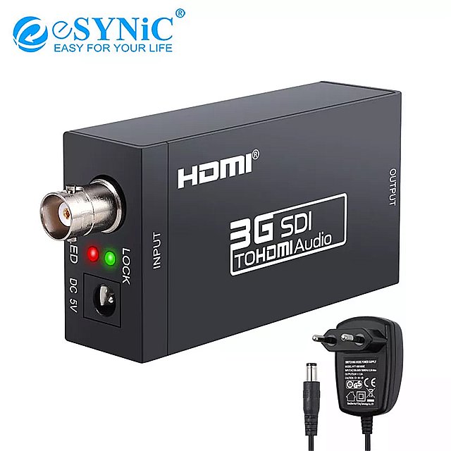 Esynic sdi hdmi変換 アダプタ sdi hdtv オ