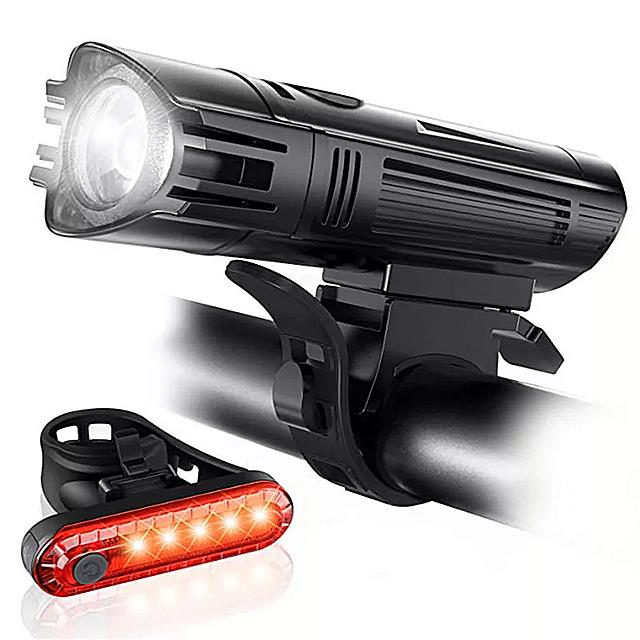 自転車 ライト usb 充電式 自転車 ライト 工具なしで 山 ストリート バイク フロント & バック 照明