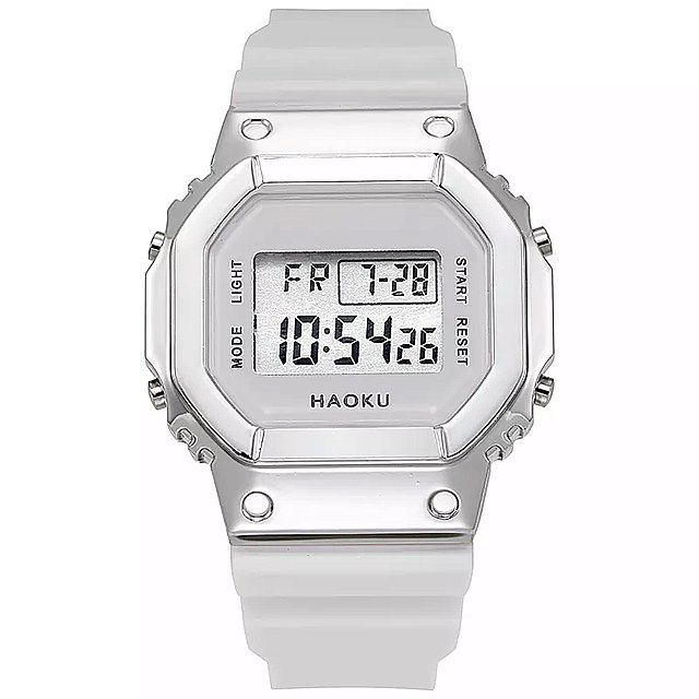 メンズ レディース ミリタリー 腕時計 シルバー ブラック ヴィンテージ LED デジタル 電子 時計 プレゼント 時計