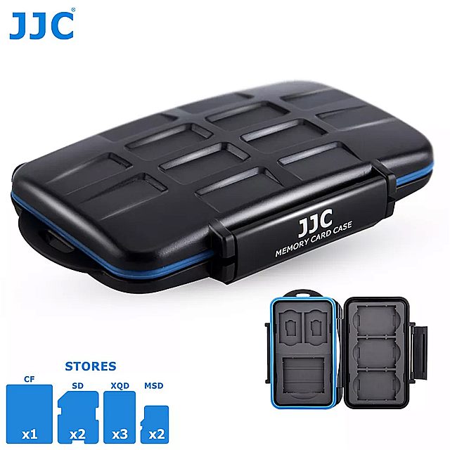 Jjc 8 スロット 防水 メモリ カード 財布 ホルダー 1 cf 2 sd sdxc sdhc 2 msd マイクロ sd tf 3 xqd カード 収納 ボックス オーガナイザー