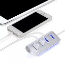 Vonets-usb 2.0 hub 4ポート 高速 ミニ 電源アダプター ledライト付き 充電 スプリッター pc ラップトップ ノートブック用