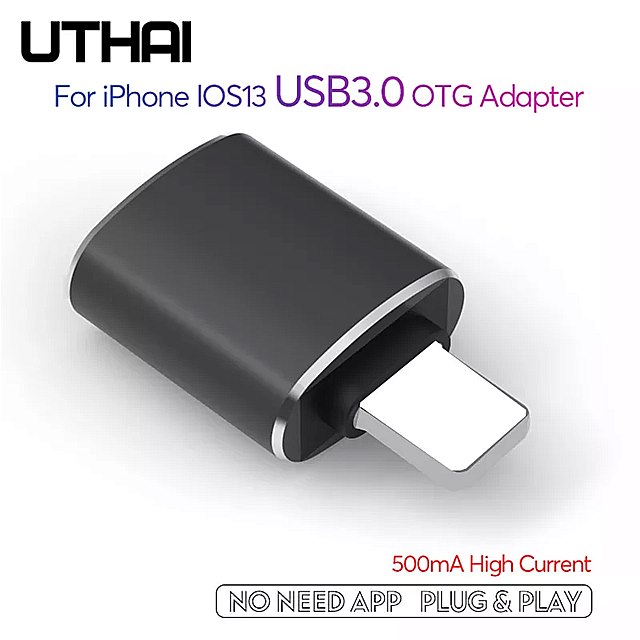 Uthai C56にUSB3.0 アダプタ usb カードリーダー 接続フラッシュ ドライブ 、 マウス 、 キーボード iphone 7 8 11 × IOS13