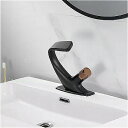ホット コールド 浴室 洗面台 蛇口 ファッション黒 真鍮 シンク ミキサー 真鍮 洗面器 蛇口 滝 風呂 蛇口 ミキサー