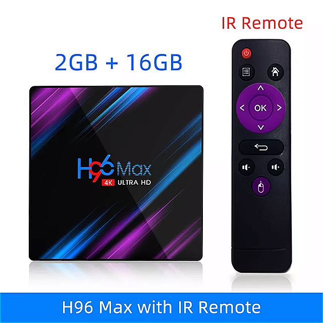 スマートtv ボックス H96最大RK3318 アンドロイド 9.0 9 4 18k youtube メディア プレーヤー h96MAX tvbox アンドロイド tvセットトップ ボックス 2GB16GB