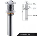 洗面台 の 排水管 磨かれた クロム 豪華 銅 高品質 の 真ちゅう ポップアップ 埋め込み式