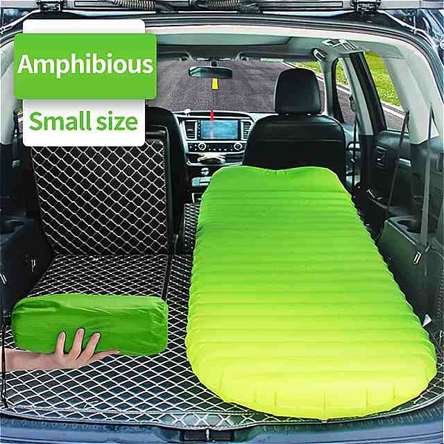 シングル 車 航空インフレータブル 旅行 マットレス ベッドユニバーサル 後部座席 用多機能ソファ 枕 屋外の キャンプマット クッション私は