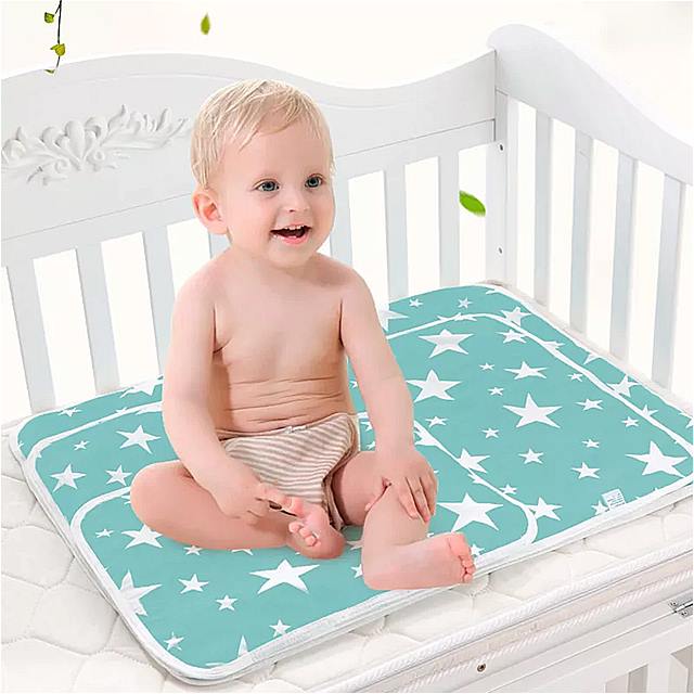 60X75CM ベビー 変更 マット 防水 ベビー おむつ マットレス おむつ 変更 新生児 再生 マット 再利用 可能な