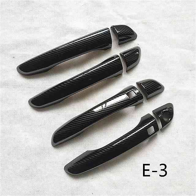 ヒュンダイの solaris 2017 2018 2019 accesorios アクセサリー ドア ハンドル カバー トリム ハンドル カバー プラスチック イミテーションカーボンファイバー