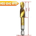 チタンm2六角シャンクハンドタップ hssスクリュー スパイラルポイントスレッド メトリックプラグ ドリル ビット m3 m4 m5 m6 m8 m10 金属お...