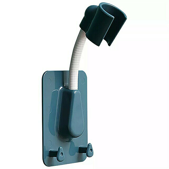 調整可能 な シャワーヘッド ホルダー 360 ° 接着剤 2つの フック 付き ウォール マウント スパ バスルーム ユニバーサル abs 1個