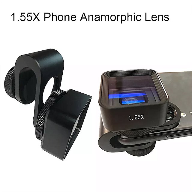 1.55X anamorphic レンズ hdワイドスクリーンの映画 レンズ vlog iphoneサムスンユニバーサル用ビデオ撮影 携帯 電話 変形 レンズ