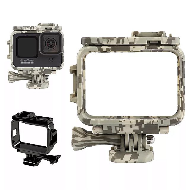 保護フレーム移動プロヒーロー9黒保護マウントのgopro 9アクション カメラ アクセサリー