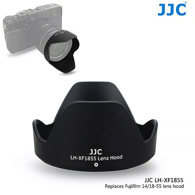 Jjcブラック カメラ コネクタ フード用フジノンXF14mm f2.8 r/XF18-55mm f2.8-4 r lm ois コネクタ