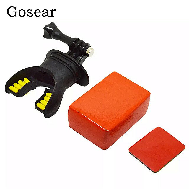 Gosear-gopro go pro hero 5 4 3 2 xiaomi xiomi yi 2 4 k 4k用の マウス ピースと カメラ 用の アクセサリー セット